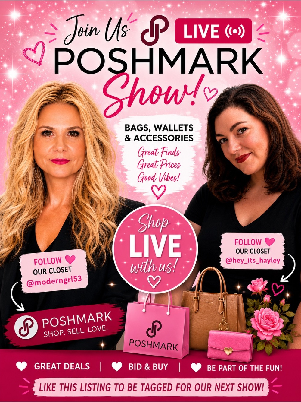 Live Show Flyer, Hangout with @hey_its_hayley ❤️Unlisted, steal deals, and more! - Picture 3 of 11